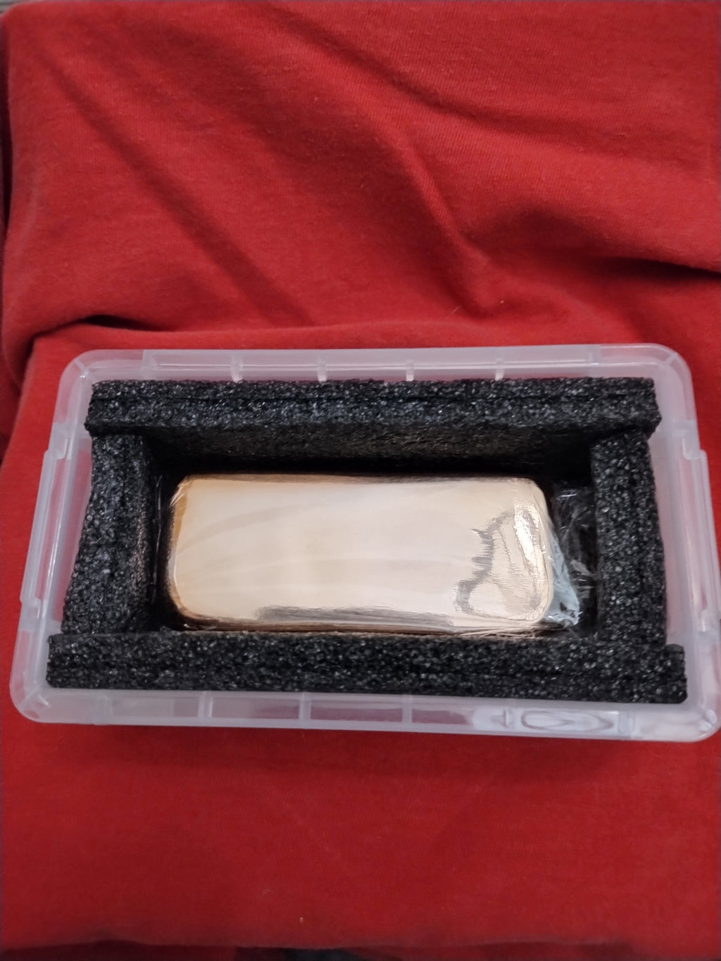 14.5 ounce Hand Poured and Polished Copper Bar