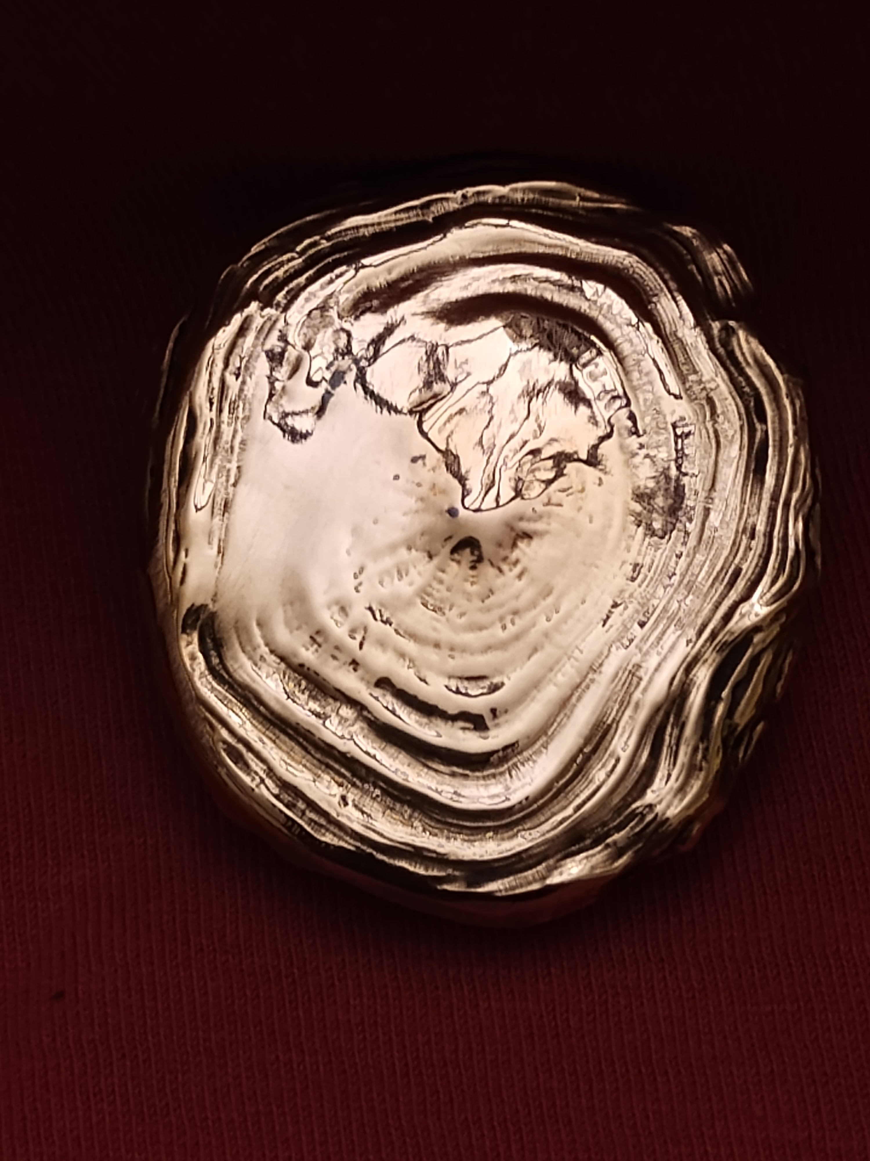 3.3 Ounce Hand Poured and Polished Lion Head Cast