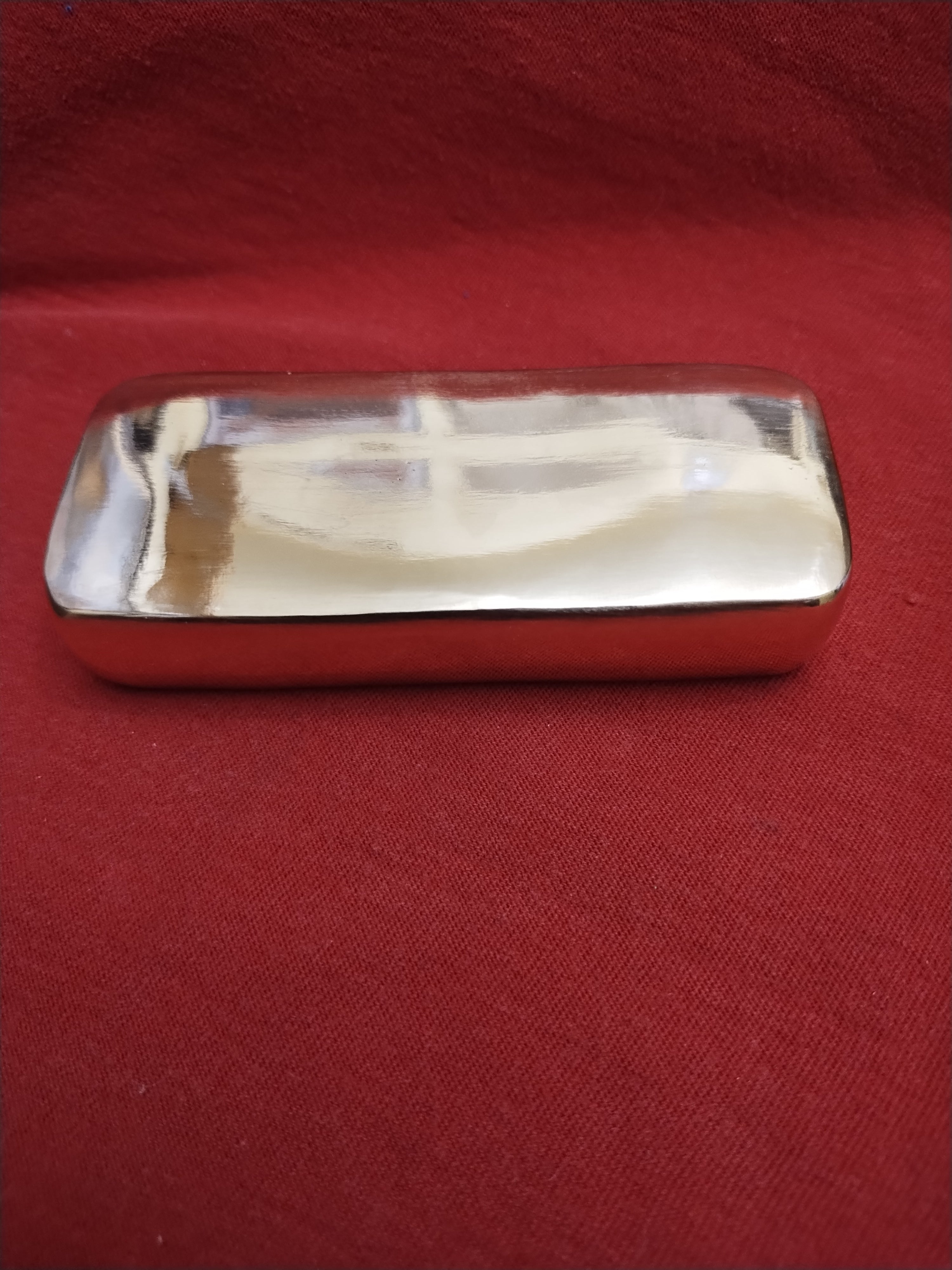 17.785 Ounce Hand Poured and Polished Copper Bar