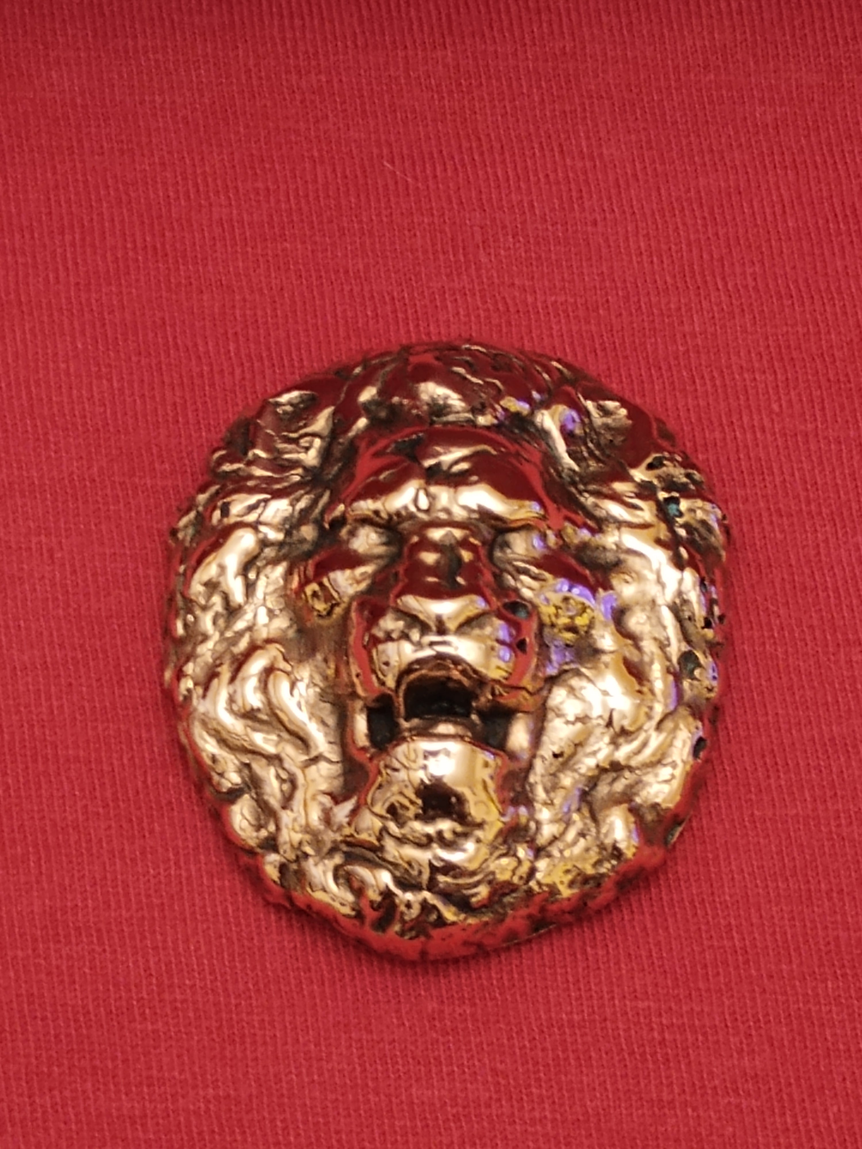 3.3 Ounce Hand Poured and Polished Lion Head Cast
